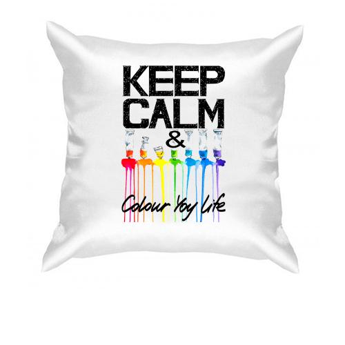 Подушка Keep calm and colour  your life (2)