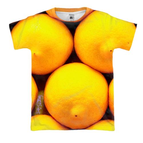 3D футболка с лимонами
