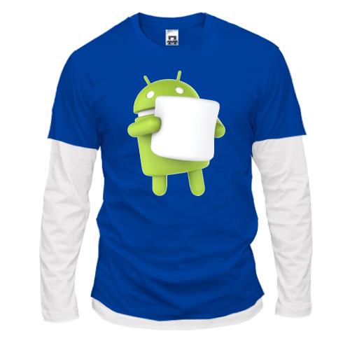 Лонгслив комби  Android 6 Marshmallow