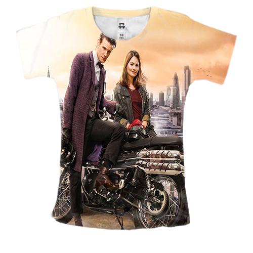 Женская 3D футболка с Доктором Кто