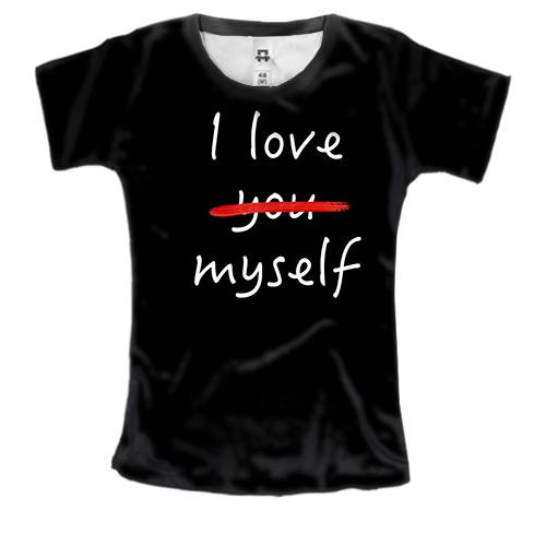 Жіноча 3D футболка I love myself