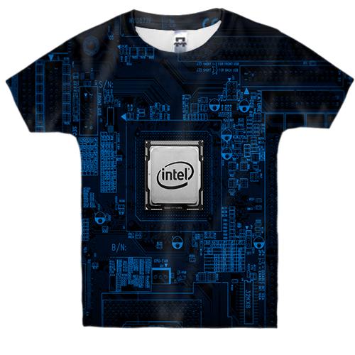 Детская 3D футболка Intel inside