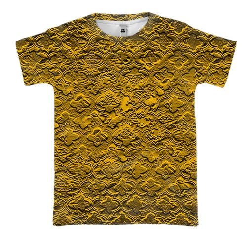3D футболка с узорным слитком золота