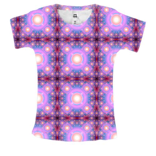 Жіноча 3D футболка зі світловими колами