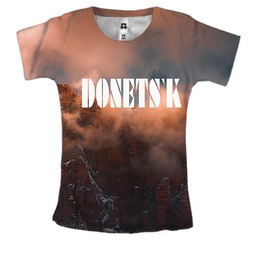 Женская 3D футболка Донецк