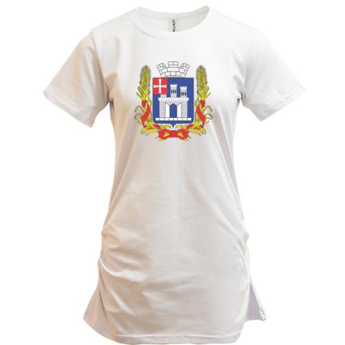 Подовжена футболка Старий герб Житомира