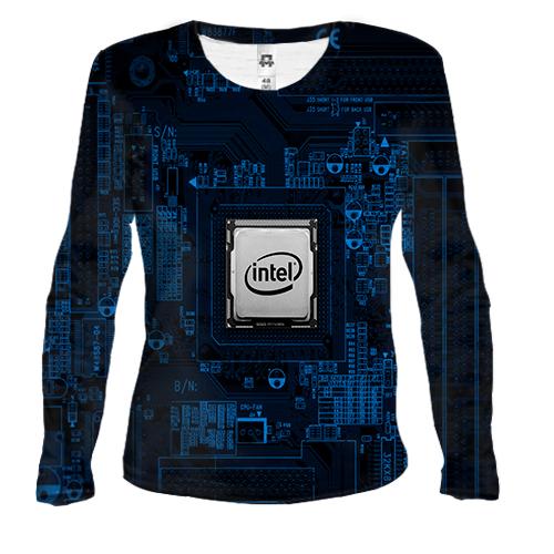 Женский 3D лонгслив Intel inside