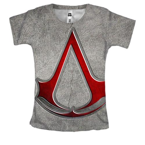 Женская 3D футболка с гербом ассасинов (Assassin's Creed)