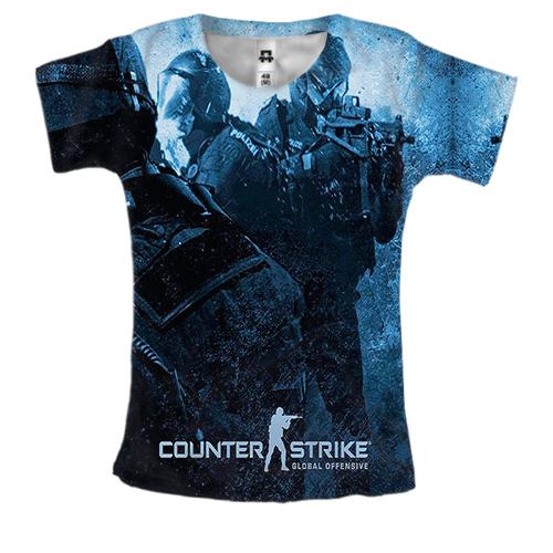 Женская 3D футболка Counter Strike - GO