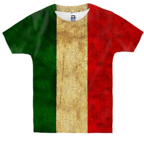 Детская 3D футболка с флагом Италии