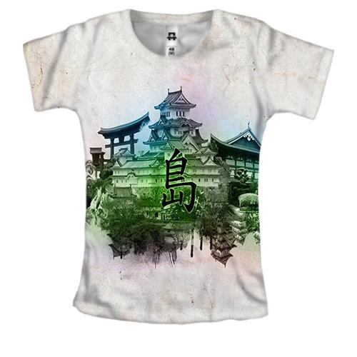 Женская 3D футболка с Китайским городком