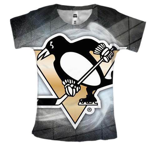 Женская 3D футболка Pittsburgh Penguins