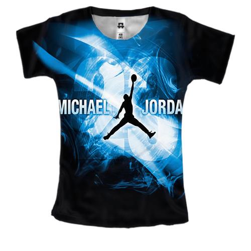 Женская 3D футболка Michael Jordan
