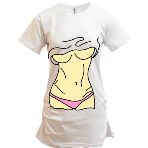Подовжена футболка Woman body (2)