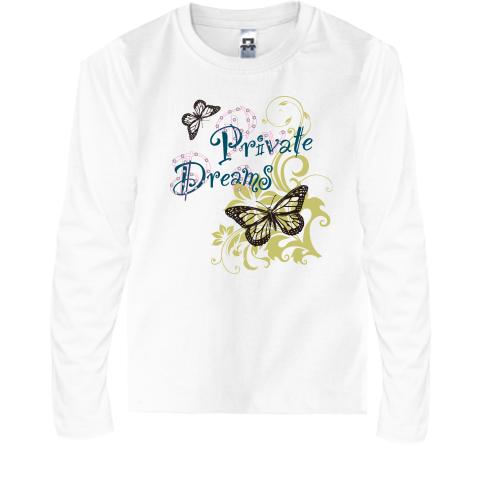 Детская футболка с длинным рукавом Private Dreams butterfly