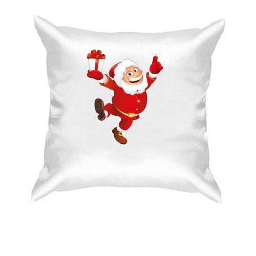 Подушка Дед Мороз с подарком