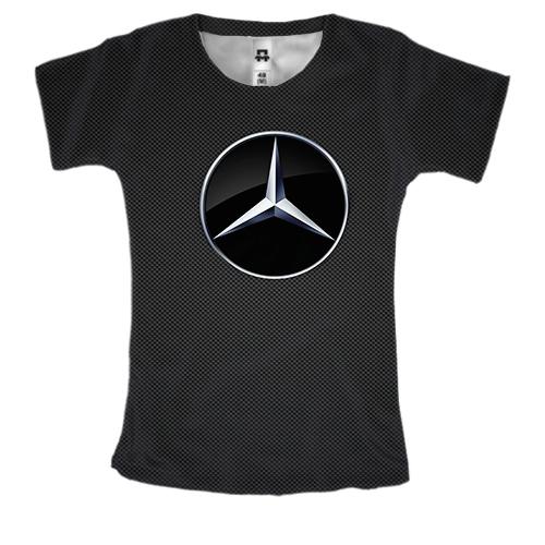 Женская 3D футболка Mercedes-Benz