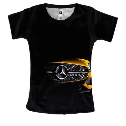 Женская 3D футболка Mercedes-Benz Car