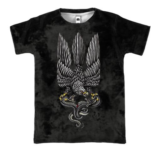 3D футболка с птицей гербом Украины