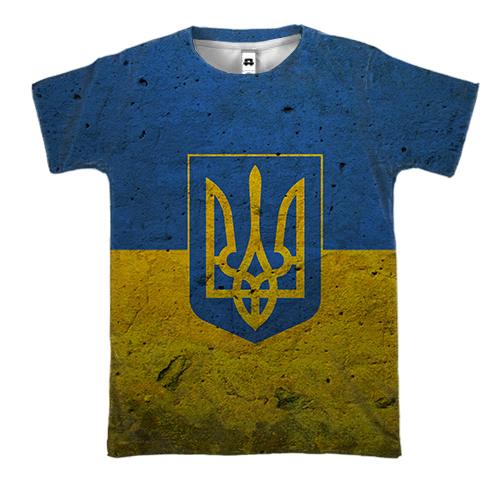 3D футболка с флагом и гербом Украины
