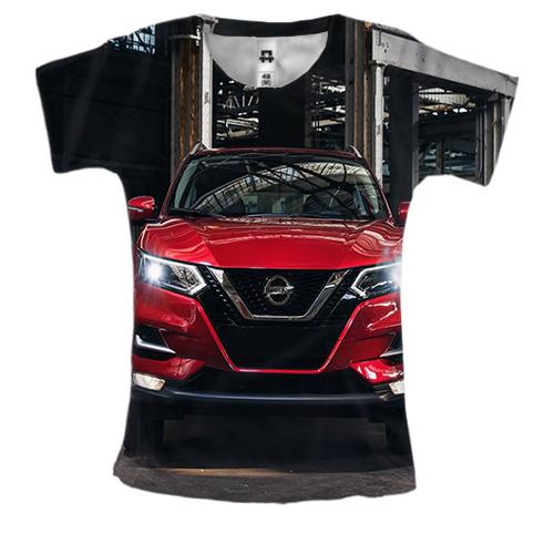 Женская 3D футболка Nissan