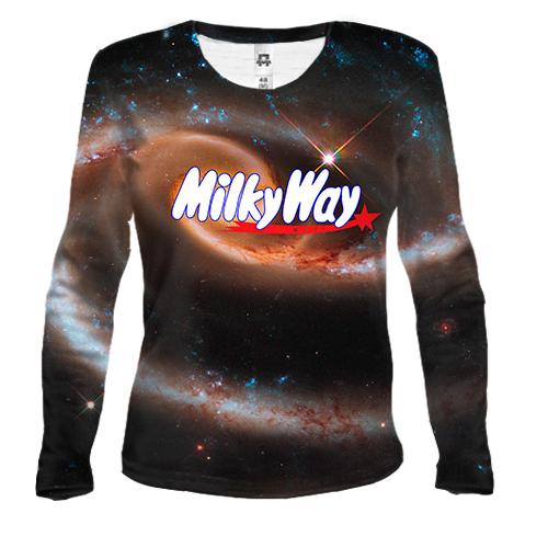 Женский 3D лонгслив Milky Way