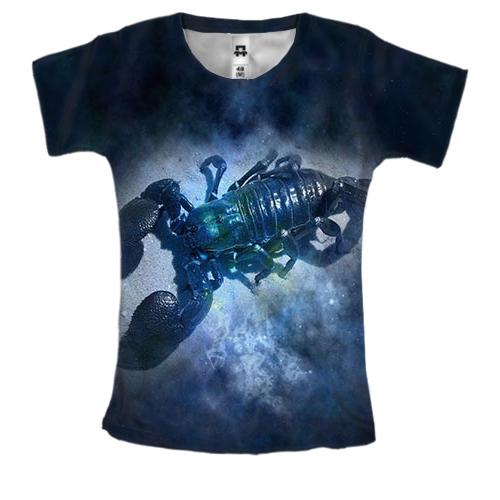Женская 3D футболка со знаком зодиака - Скорпион