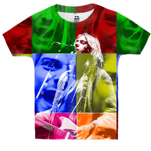 Детская 3D футболка Kurt Donald Cobain