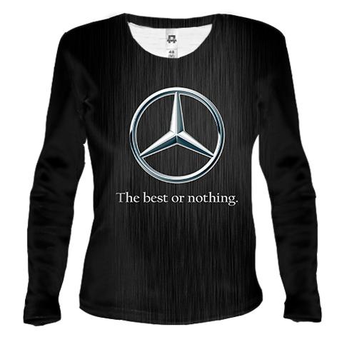 Женский 3D лонгслив Mercedes-Benz - The best or nothing