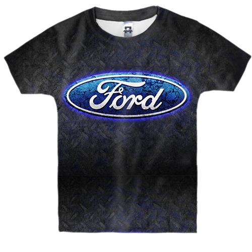 Детская 3D футболка с логотипом Ford