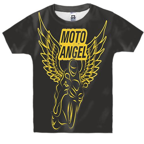 Детская 3D футболка Moto angel