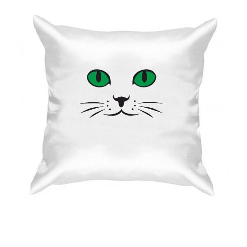 Подушка з котячими очима