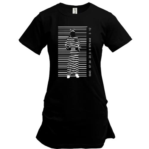 Подовжена футболка В'язень штрих-коду