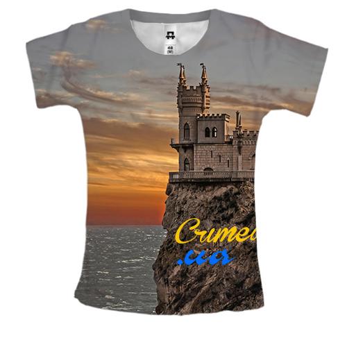Женская 3D футболка Crimea UA