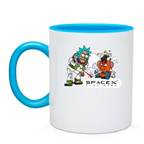Чашка з Ріком і Space X