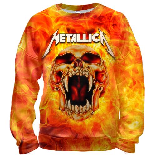 3D світшот Metallica (вогняний череп)