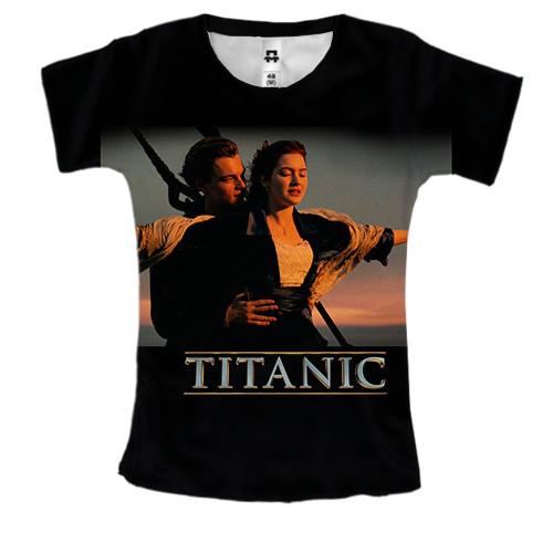 Женская 3D футболка с Розой и Джеком (Титаник)