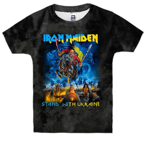 Детская 3D футболка Iron Maiden - stand with Ukraine