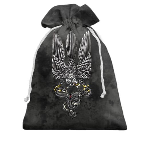 Подарочный мешочек с птицей гербом Украины