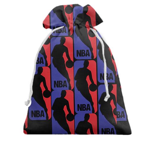 Подарочный мешочек NBA pattern