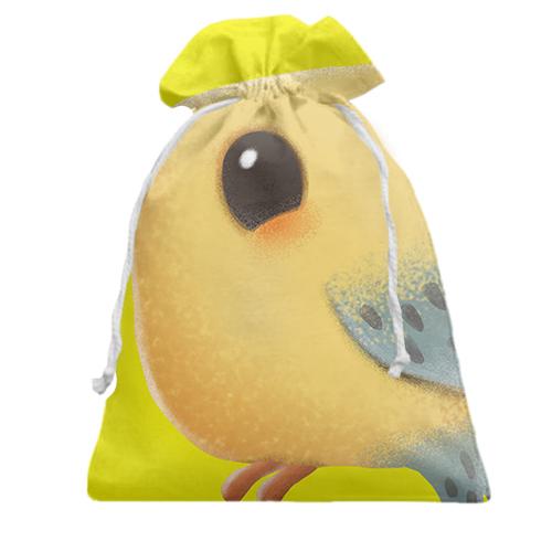Подарочный мешочек Cute yellow bird