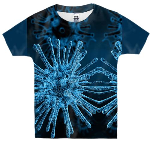 Детская 3D футболка с микробом