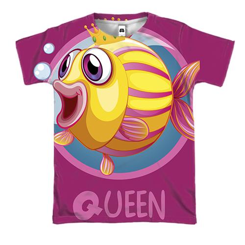 3D футболка Queen fish