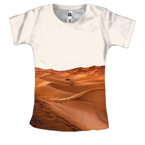 Женская 3D футболка с пустыней