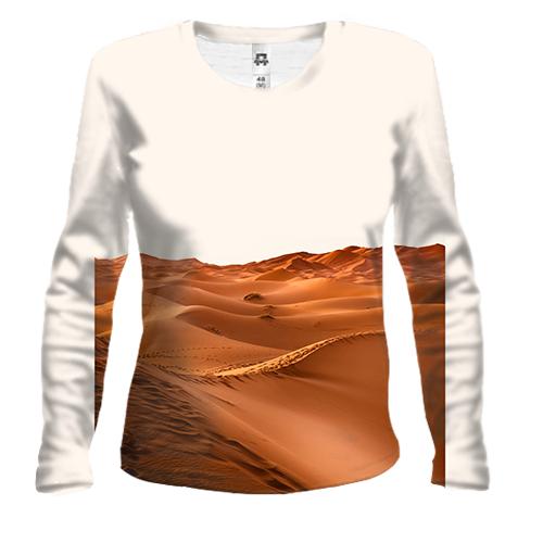 Жіночий 3D лонгслів з пустелею