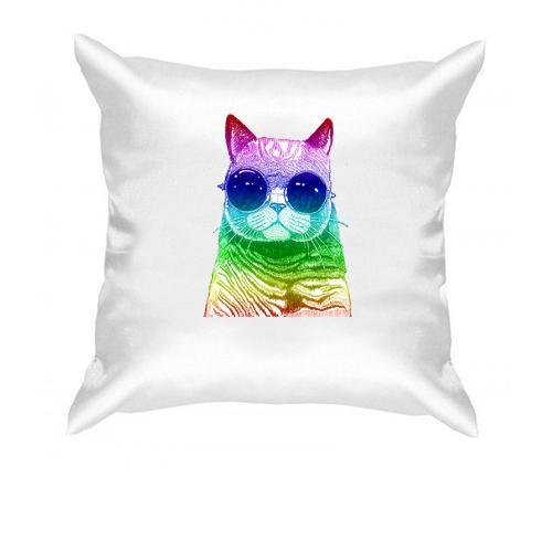 Подушка Радужный кот