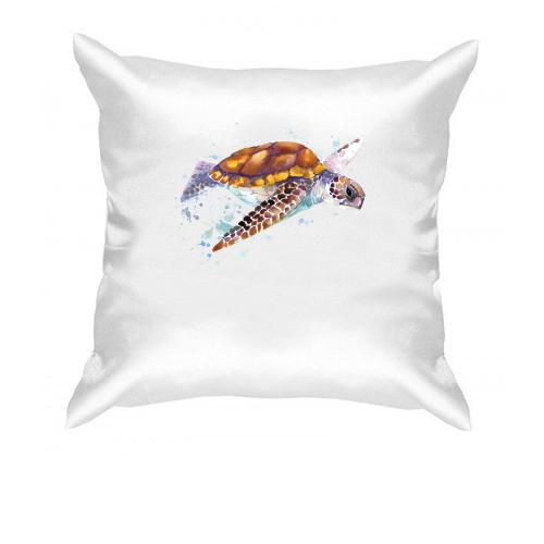 Подушка с морской черепахой