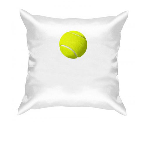 Подушка з зеленим тенісним м'ячем