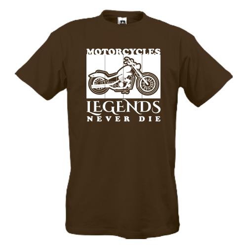 Футболка Motorcycles - Legends never die
