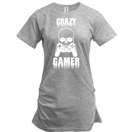Подовжена футболка Crazy Gamer